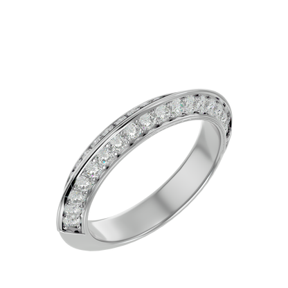 Lumière  Eternity Band – 1.02ct Round Diamond Gold Ring