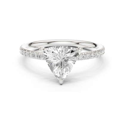 1.47 Carat Trillion Cut Diamond Engagement Ring | Yellow Gold