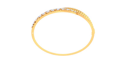 1.04 Ct - Celestial Curve Diamond Stud Bracelet