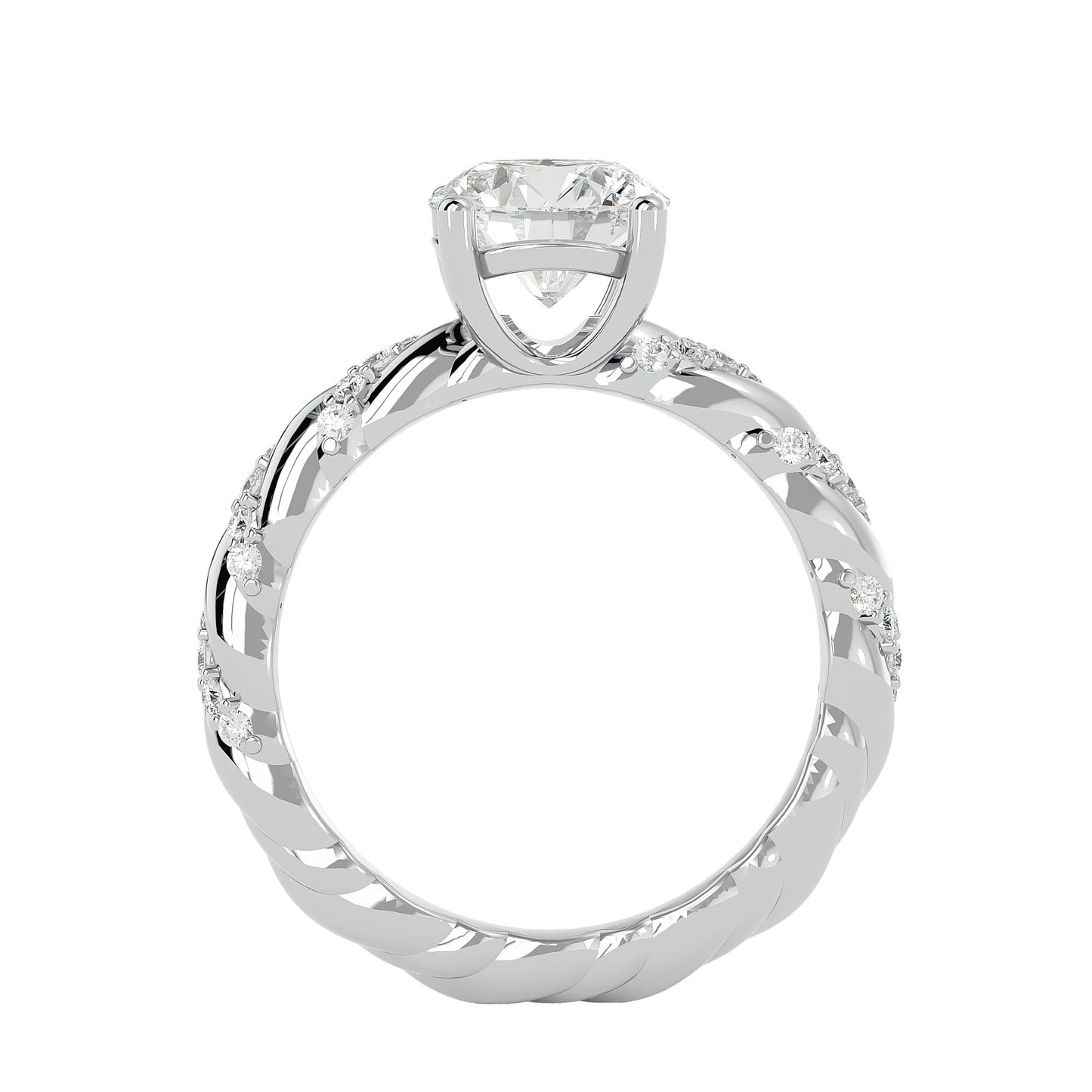 Iconique Premium Solitaire – 1.78ct Round Diamond Gold Ring