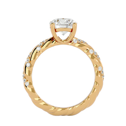 Iconique Premium Solitaire – 1.78ct Round Diamond Gold Ring