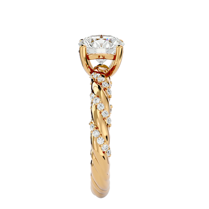 Iconique Premium Solitaire – 1.78ct Round Diamond Gold Ring