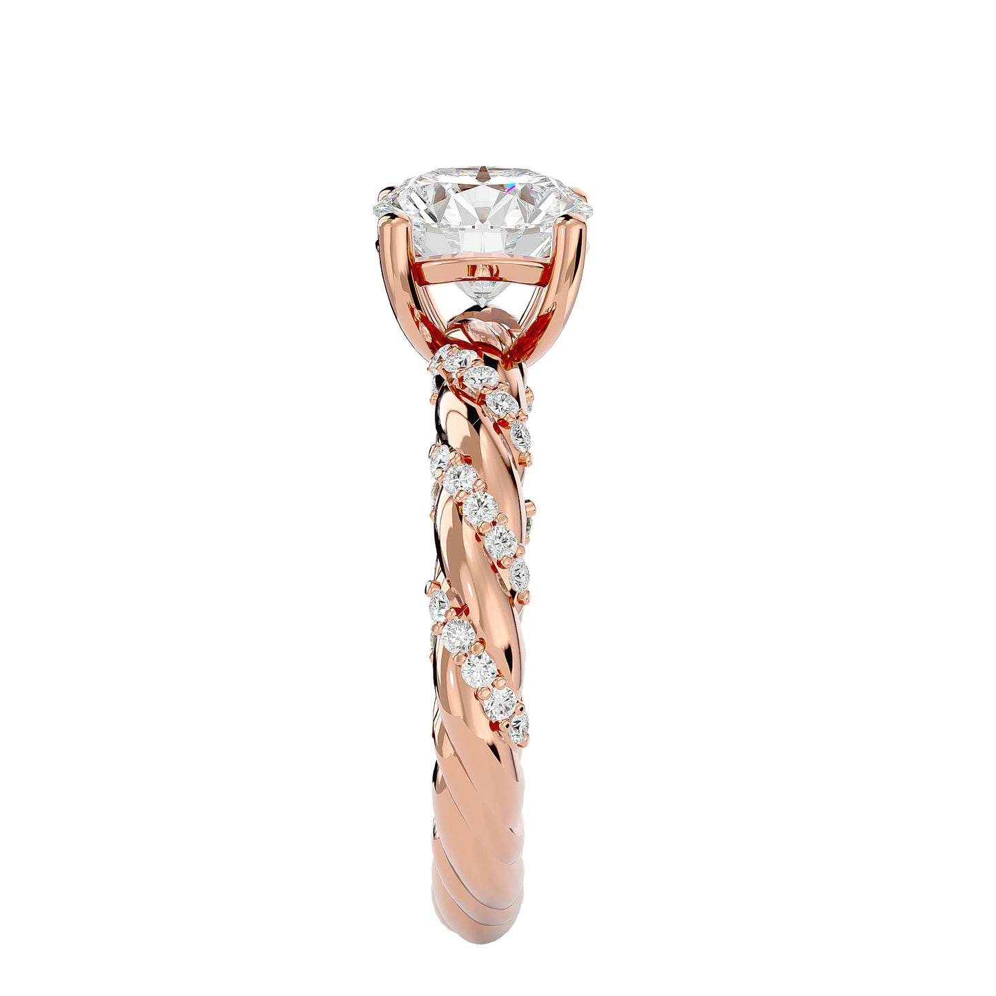 Iconique Premium Solitaire – 1.78ct Round Diamond Gold Ring