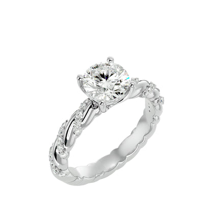 Iconique Premium Solitaire – 1.78ct Round Diamond Gold Ring