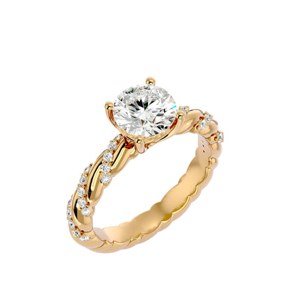 Iconique Premium Solitaire – 1.78ct Round Diamond Gold Ring