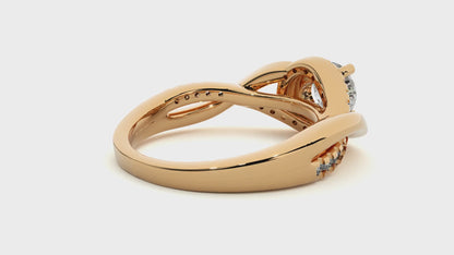 Lumiere Starlight Solitaire Ring In White Gold   –  1.29 Ct Round Diamonds