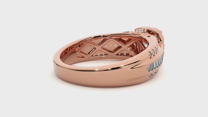 Lumière Beautiful Halo Ring- 1.15 Ct Round Diamond Gold Ring