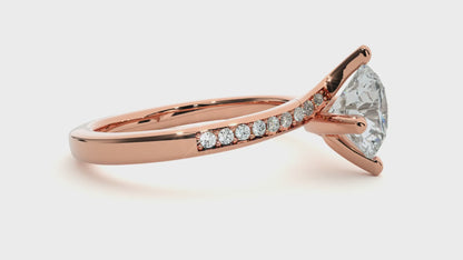 Iconique Signature Solitaire – 1.15ct Round Diamonds Gold Ring