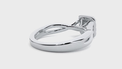 Lumière Beautiful Halo Ring- 0.87 Ct Round Diamond Gold Ring